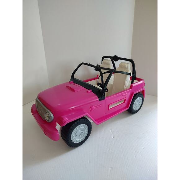 Mattel Other - Barbie Pink White w/ Seatbelts Beach Party Jeep 2012